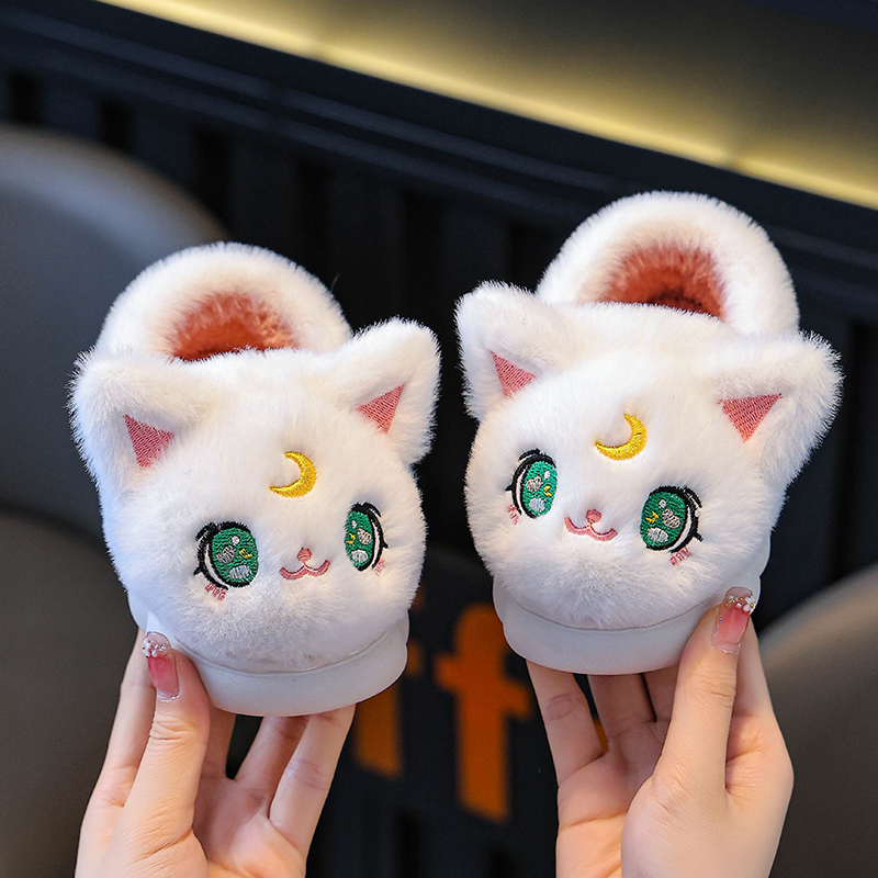 女童冬季超萌可爱毛绒保暖棉鞋