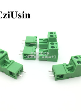 2EDG-5.08MM插拔式 接线端子 开口直针公母整套 2P两位绿色