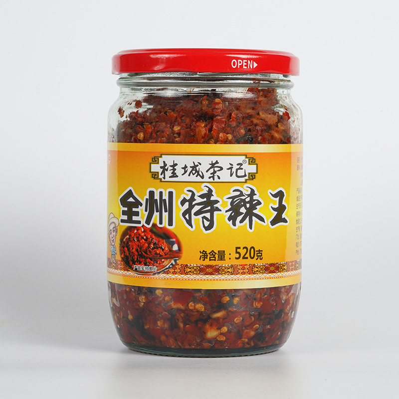 g*罐老桂林农家剁辣椒全州特辣王红油双椒酱桂林辣椒酱三宝