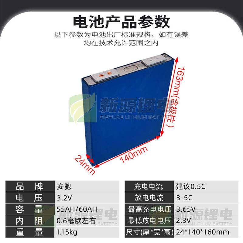 2v25ah磷酸铁锂大单体铝壳动力3.2v30ah电动车锂电池