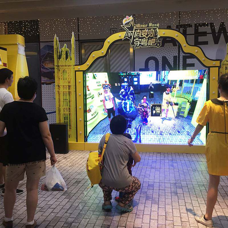 3d投影大屏幕体感ar互动游戏软件切水果踢足球赛车比赛游戏可定制