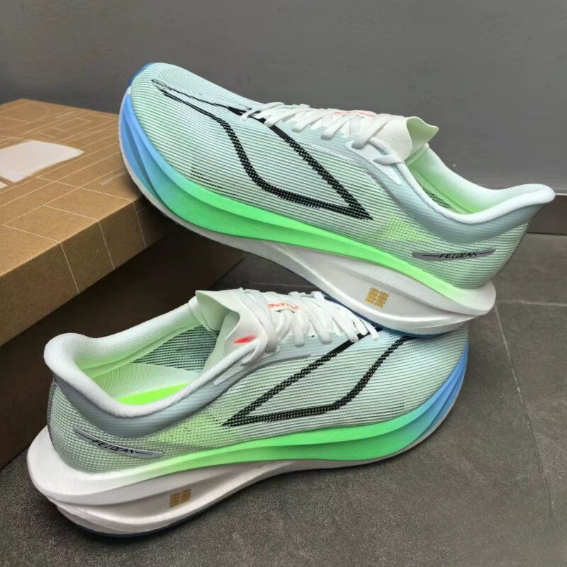 正品飞电5c碳板跑步鞋男女秋季透气专业减震竞速运动儿童跑鞋男童