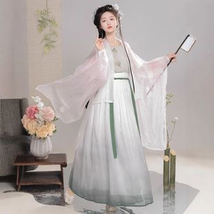 古装 素日常套装 超仙对襟大袖 齐腰裙汉元 衫 原创宋制汉服女2025新款
