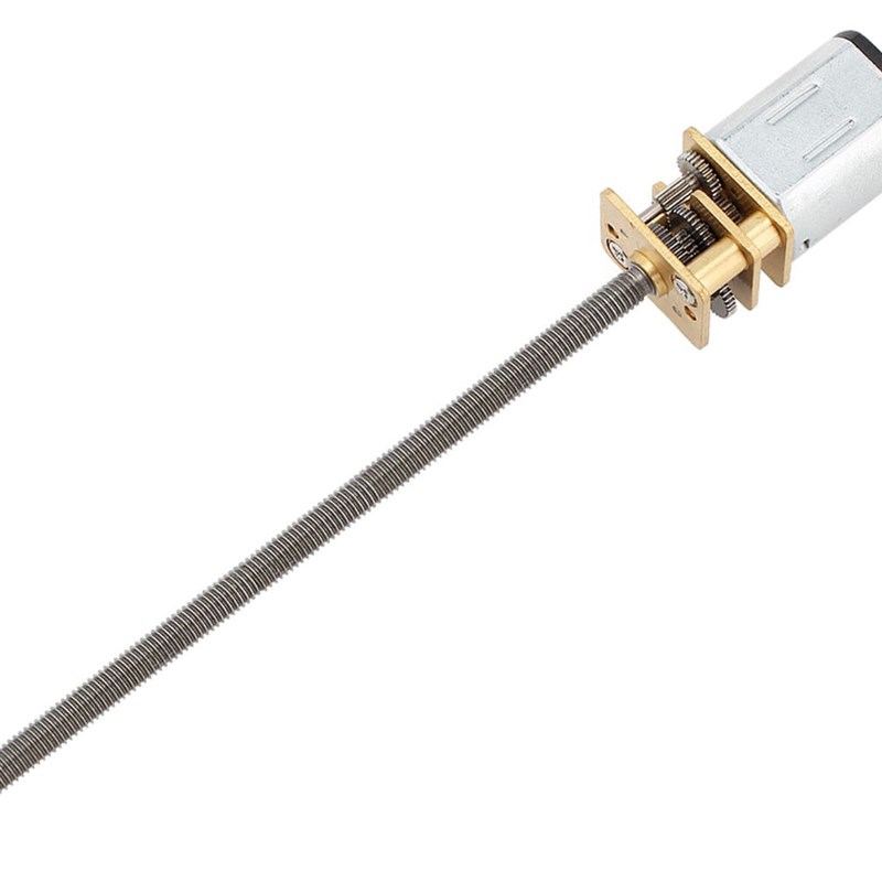 M4*100 12GA-N20丝杆螺纹减速电机 3V6V12V微型螺纹马达 导轨设备