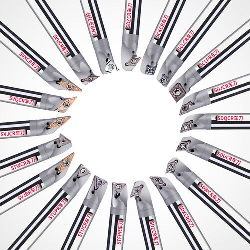 VSDK钨钢刀杆抗震刀杆合金防震内孔车镗刀杆菱形数控车刀SCLCR