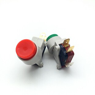 开孔12M 复位小型微动开关限位H开关启动停止开关 438大头按钮