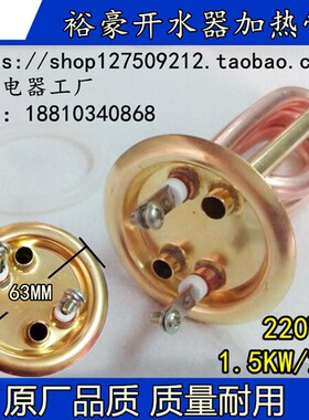 63盘裕豪HK-10数字程控电热开水器加热管电热管发热棒220V2KW3KW