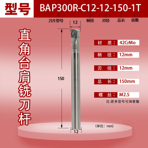 数控铣刀杆300R铣刀杆1135刀片加工中心抗震加长铣刀杆R0.8刀杆
