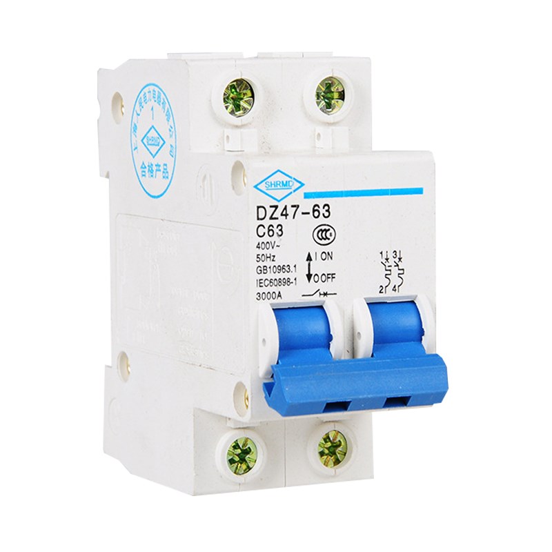 小型断路器空开DZ47家用总开63A保护器空气开关1p/2p短路过载电闸