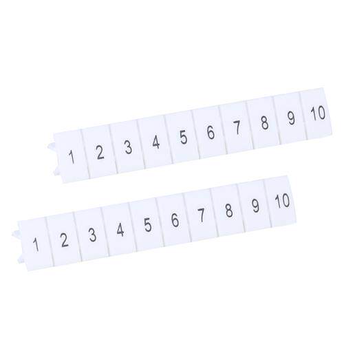 ZB4/5/6/8/10/12标识条 UK接线端子UK2.5B号码标记条印字5N10N16N