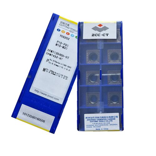 株洲数控铣刀片SPMT120408-HT YBG202可转位倒角玉米螺旋铣刀粒