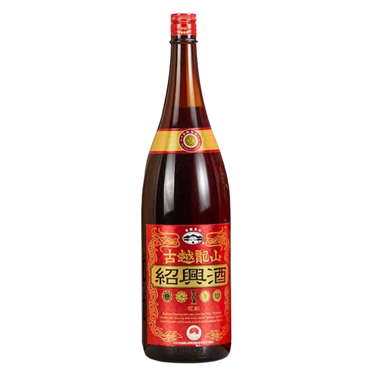 古越龙山大金龙1.8Lx1大瓶装出口日本版本绍兴花雕黄酒手工花雕酒