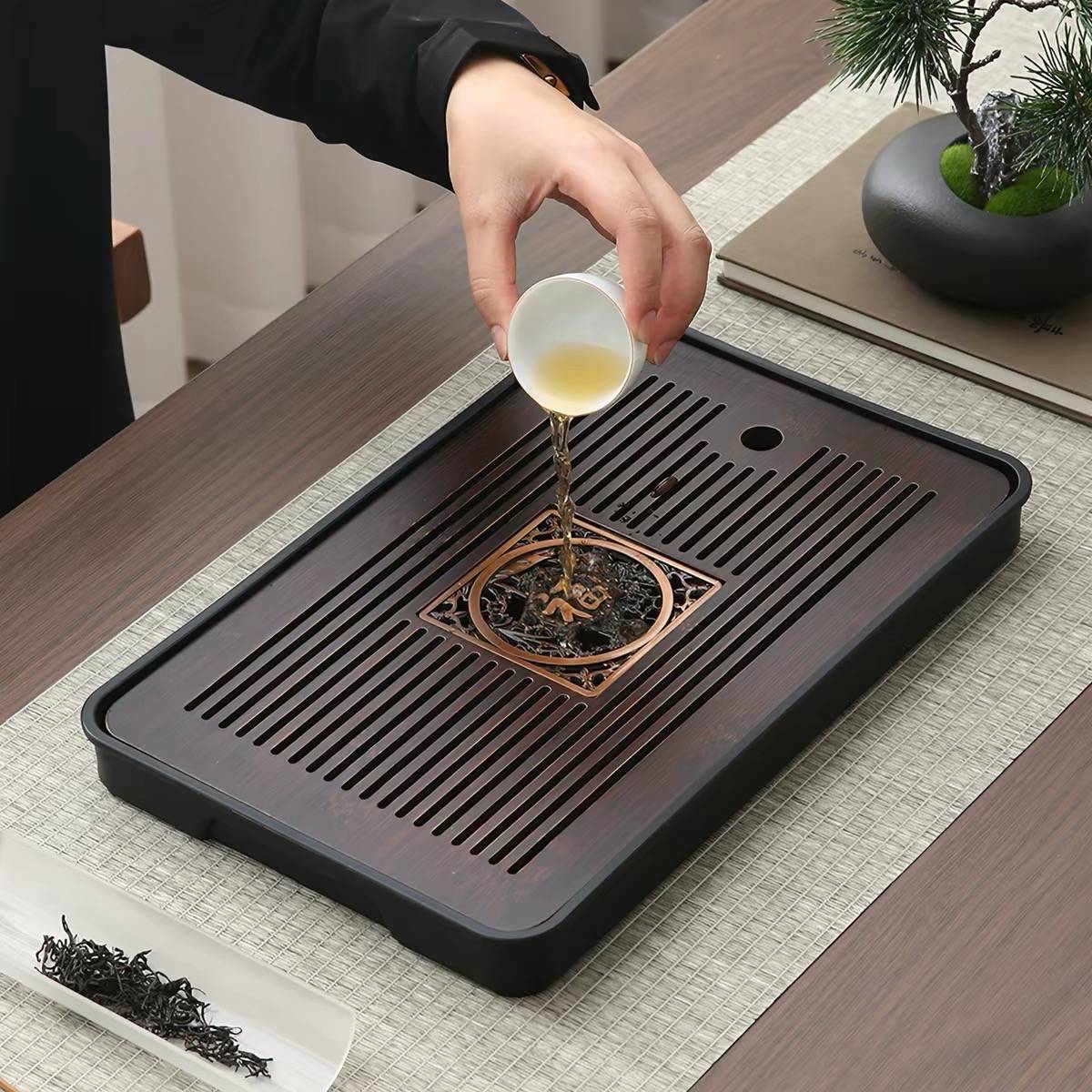 2026新款家用中式沥水茶盘茶台