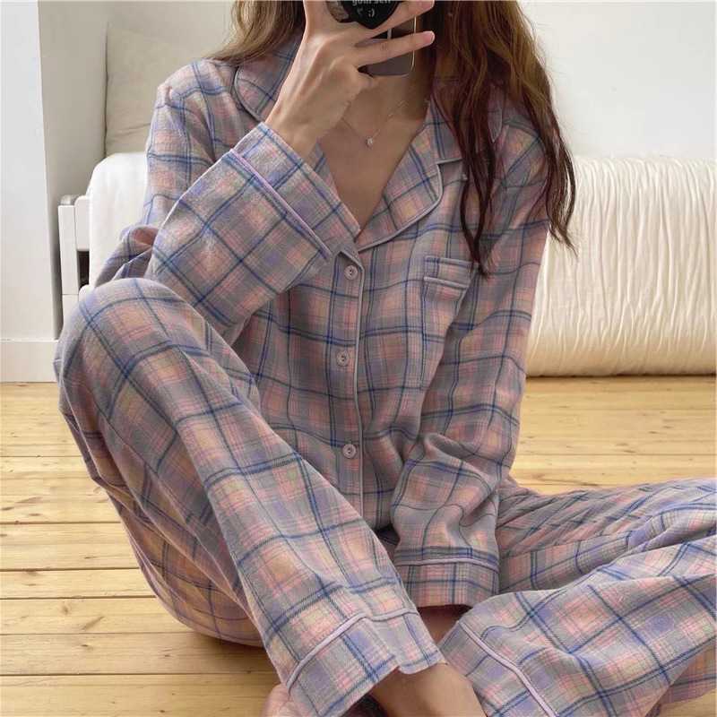 简约休闲少女可外出睡衣春秋季