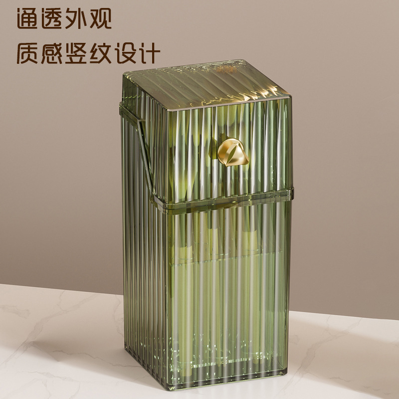防尘化妆刷收纳笔筒带盖化妆笔收纳化妆刷子桌面整理眼影化妆刷桶