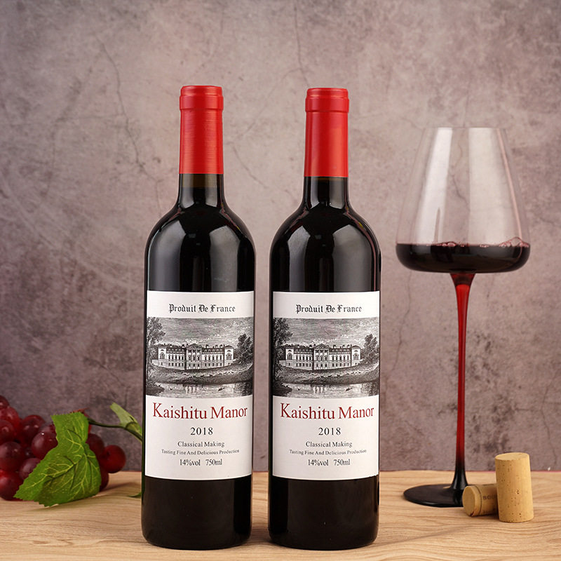 凯士图  庄园赤霞珠红葡萄酒干红葡萄酒750ml红酒14度低度红酒