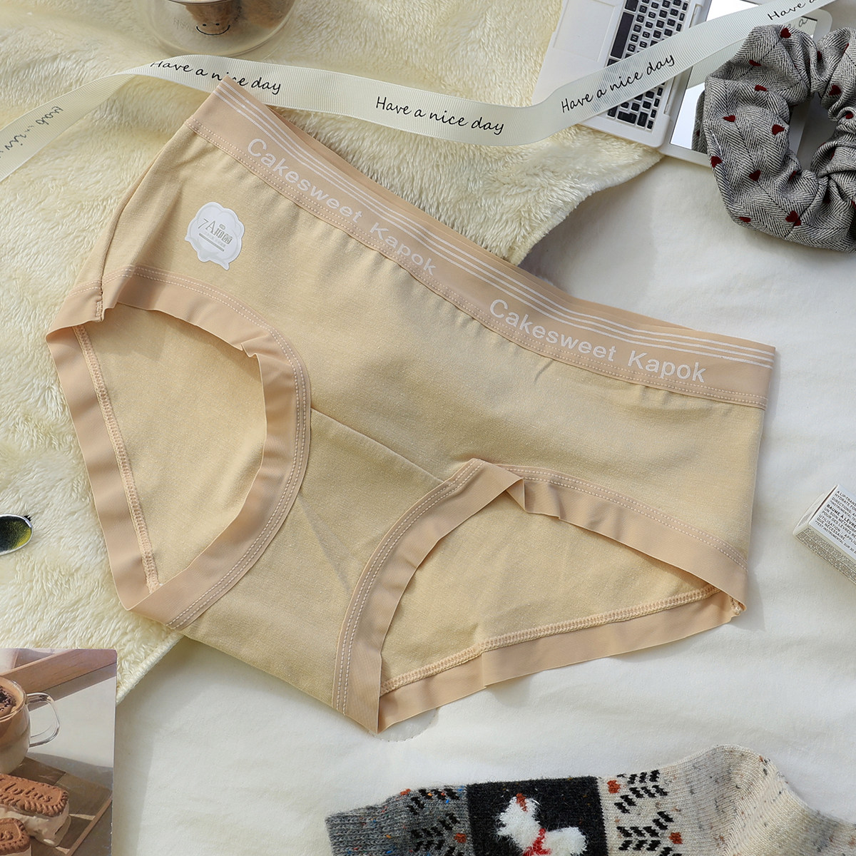 "来点舒适的"内裤女生纯棉2026新款7A抑菌全棉裆无痕透气中腰短裤,女士内衣/男士内衣/家居服,女三角裤,淘宝优惠券,粉丝福利购,淘宝优惠卷