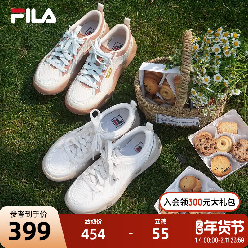 FILA斐乐官方女鞋COOKIES复古帆布鞋2025夏新款曲奇鞋运动休闲鞋,运动鞋new,帆布鞋,淘宝优惠券,粉丝福利购,淘宝优惠卷