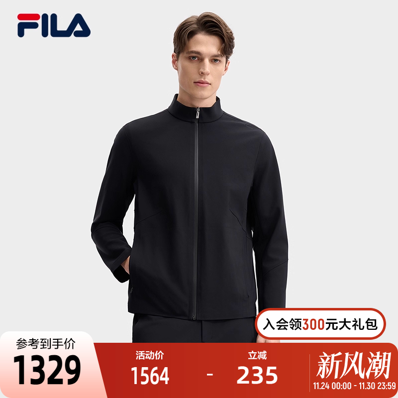 FILA斐乐男士针织长袖外套