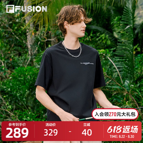 FILAFUSION斐乐男子短袖T