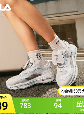 FILA斐乐女鞋KM2老爹鞋运动鞋2025秋季新款厚底叠叠2休闲鞋老爹鞋