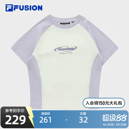 FILAFUSION斐乐短袖T女子