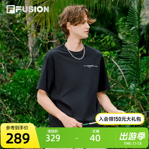 FILAFUSION斐乐男子短袖T