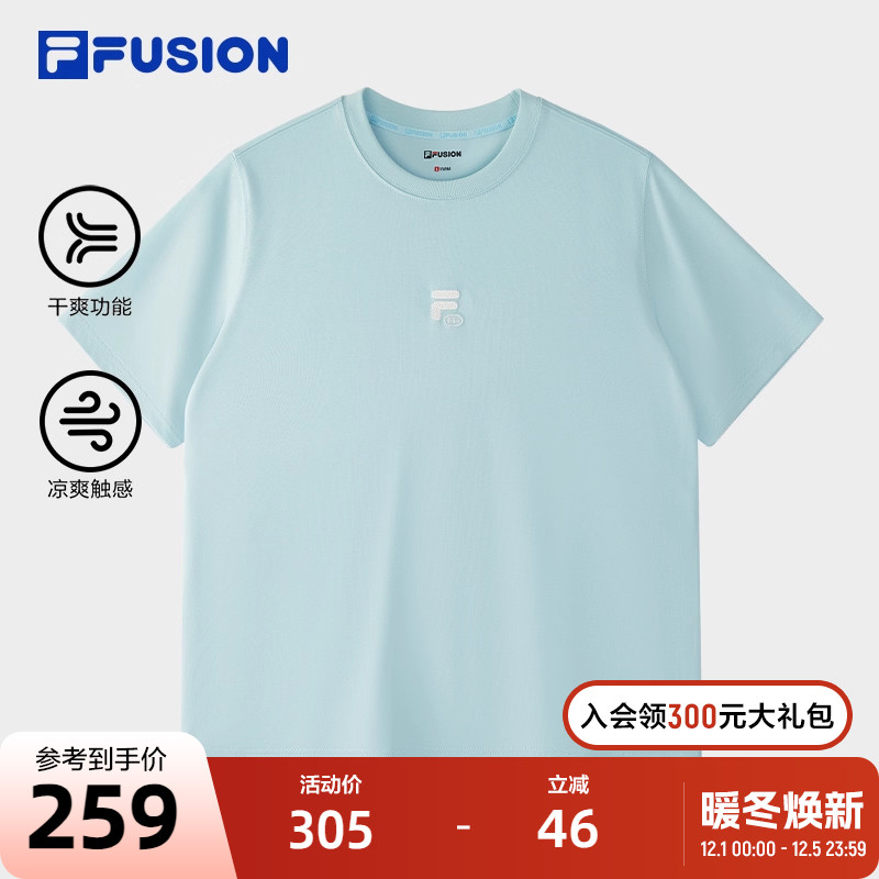 FILAFUSION斐乐男子针织短袖衫