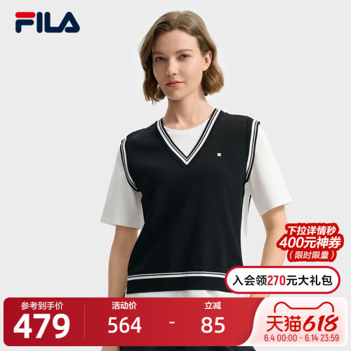 FILA斐乐女子针织短袖衫