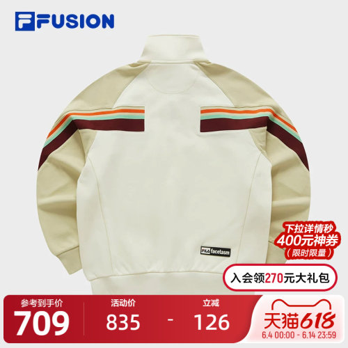 FILAFUSION斐乐女针织长袖上衣