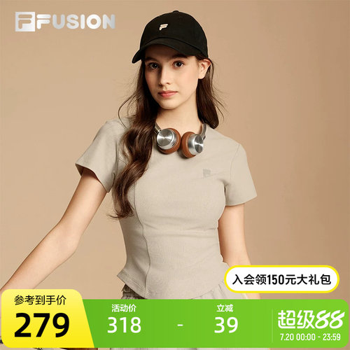 FILAFUSION斐乐女子短袖T