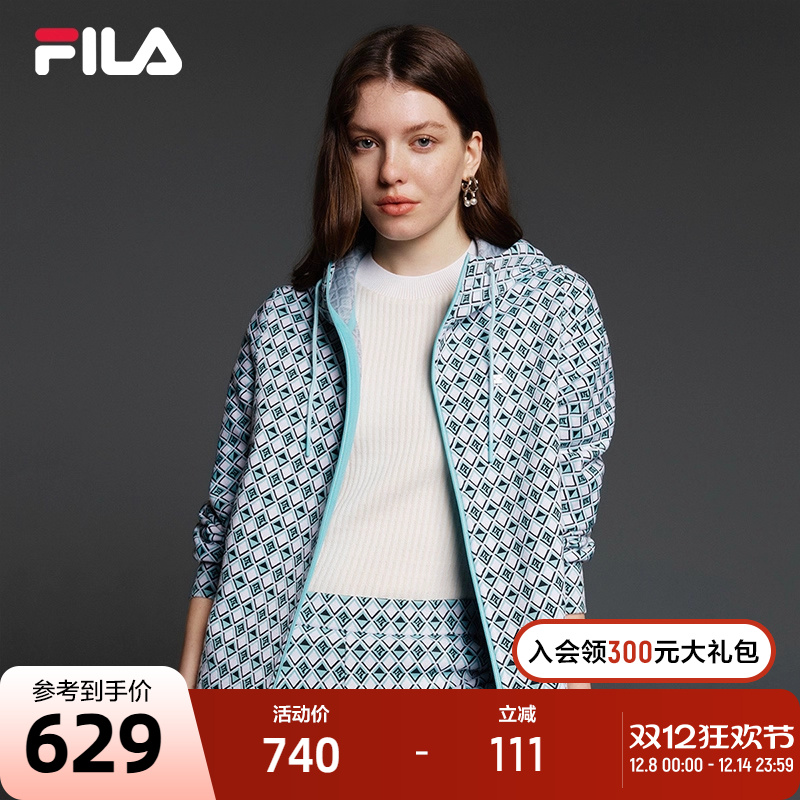 FILA斐乐女士针织连帽外套