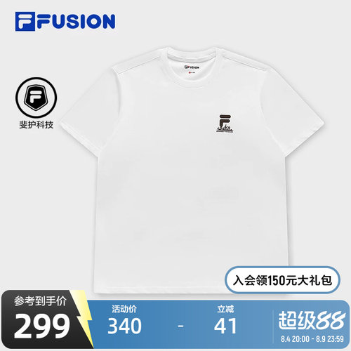 FILAFUSION斐乐短袖T男子