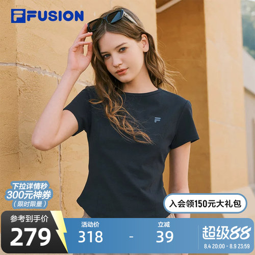 FILAFUSION斐乐潮牌针织短袖衫