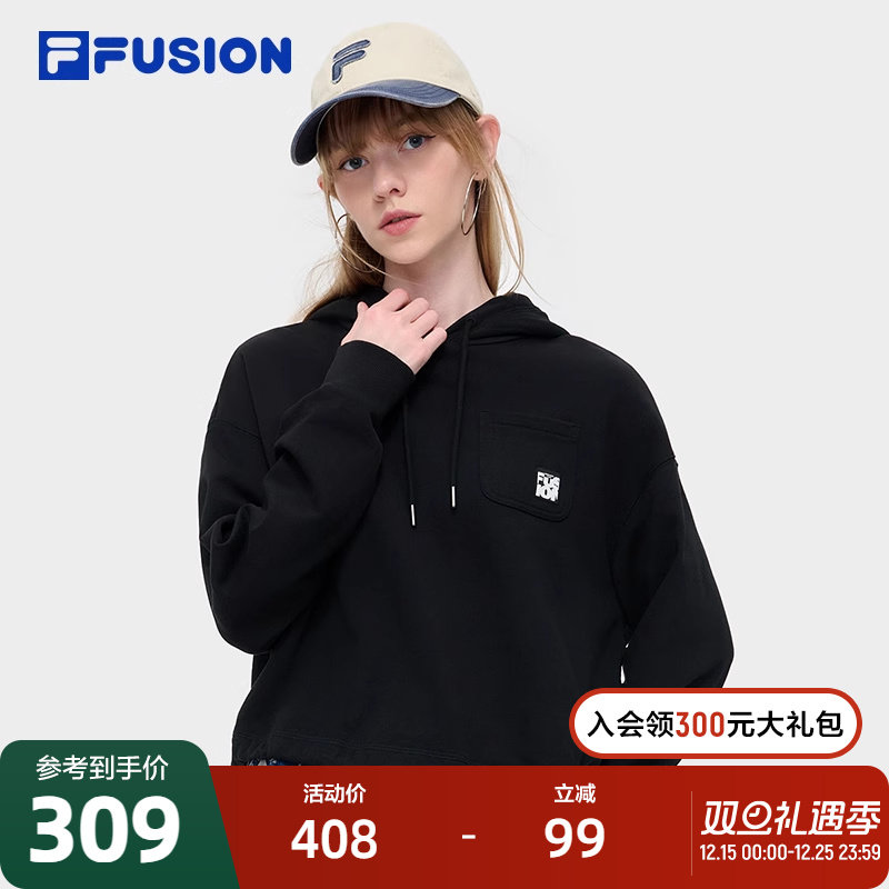 FILAFUSION斐乐女子连帽卫衣