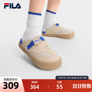 2025夏季 新款 鞋 FILA斐乐女鞋 半拖凉鞋 气拖鞋 子休闲一脚蹬勃肯鞋 元
