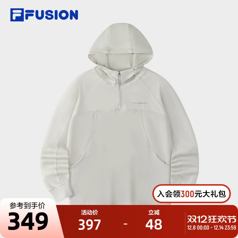 FILAFUSION斐乐潮牌连帽卫衣