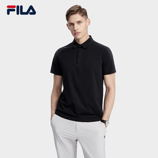 斐乐官方男士 POLO衫 FILA 短袖 2023夏季 翻领商务休闲针织上衣半袖