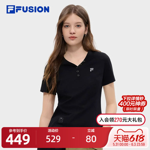 FILAFUSION斐乐女子短袖T