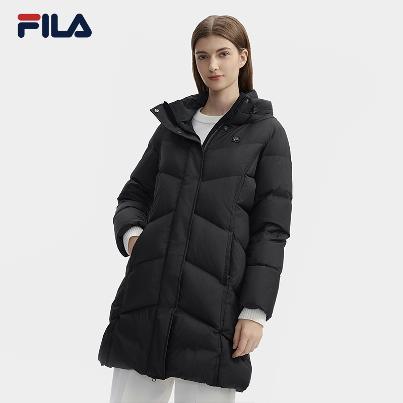 FILA斐樂女士中長款羽絨服
