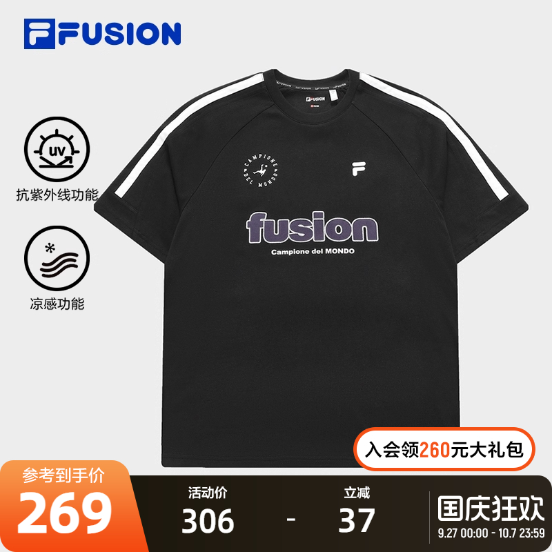 FILAFUSION斐乐情侣短袖T
