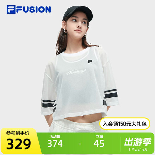 FILAFUSION斐乐女子短袖T