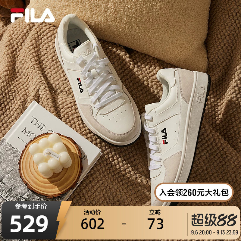 FILA 斐乐官方CHIC男鞋板鞋时尚百搭休闲鞋防滑简约运动鞋滑板鞋