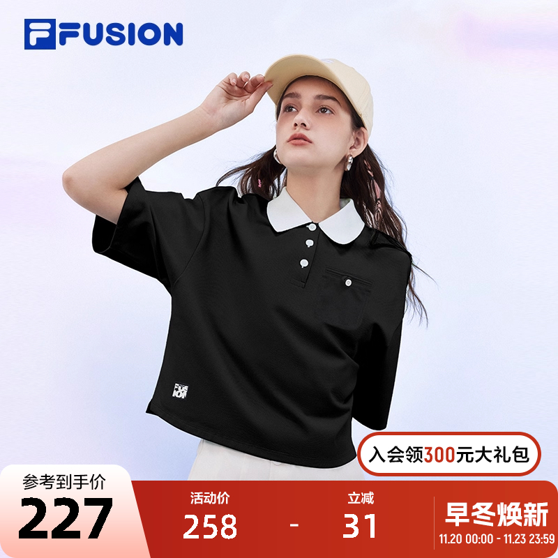 FILAFUSION斐乐女子短袖POLO