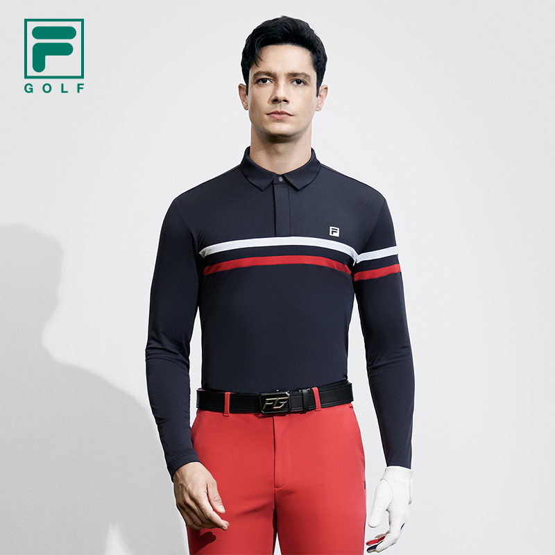 FILA斐乐男子长袖POLO