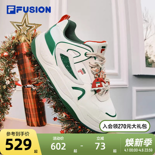 FILA 男 圣诞 休闲鞋 轻便运动鞋 女鞋 BANK FUSION斐乐情侣板鞋