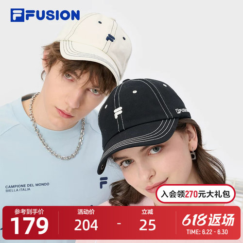 FILAFUSION斐乐情侣棒球帽