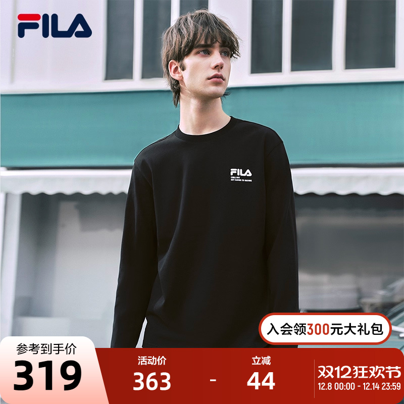 FILA斐乐情侣休闲长袖T