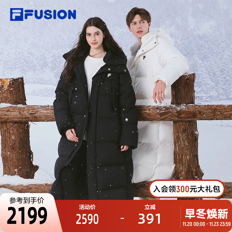 FILAFUSION斐乐中性长款羽绒服