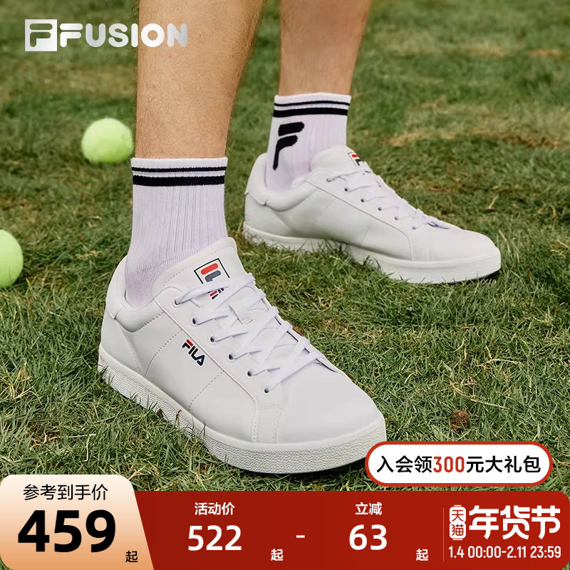 FILA FUSION斐乐潮牌板鞋情侣2024网球男鞋滑板鞋运动休闲鞋女款
